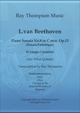 Beethoven:Piano Sonata No.8 in C Minor op.13 Movement II Adagio cantabile P.O.D. cover